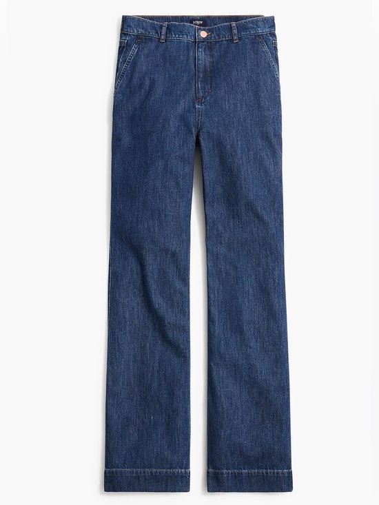 J. Crew Factory Denim - J.Crew Factory Denim Trouser Pant in Coastal Navy Wash Size 30 Tall VGUC
